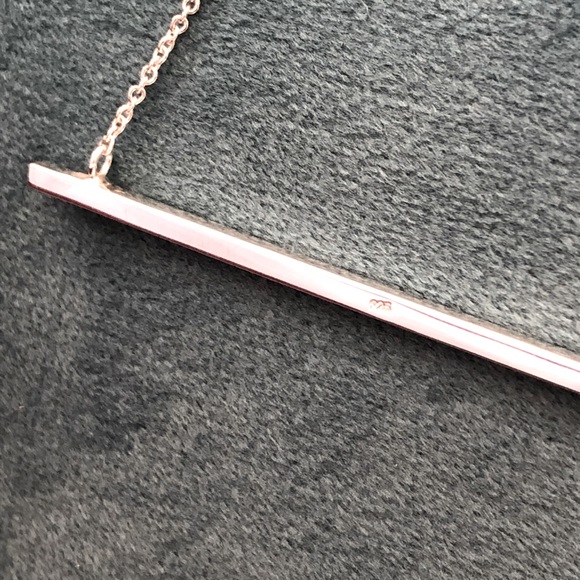 Sterling Silver Bar Necklace - Picture 3 of 3